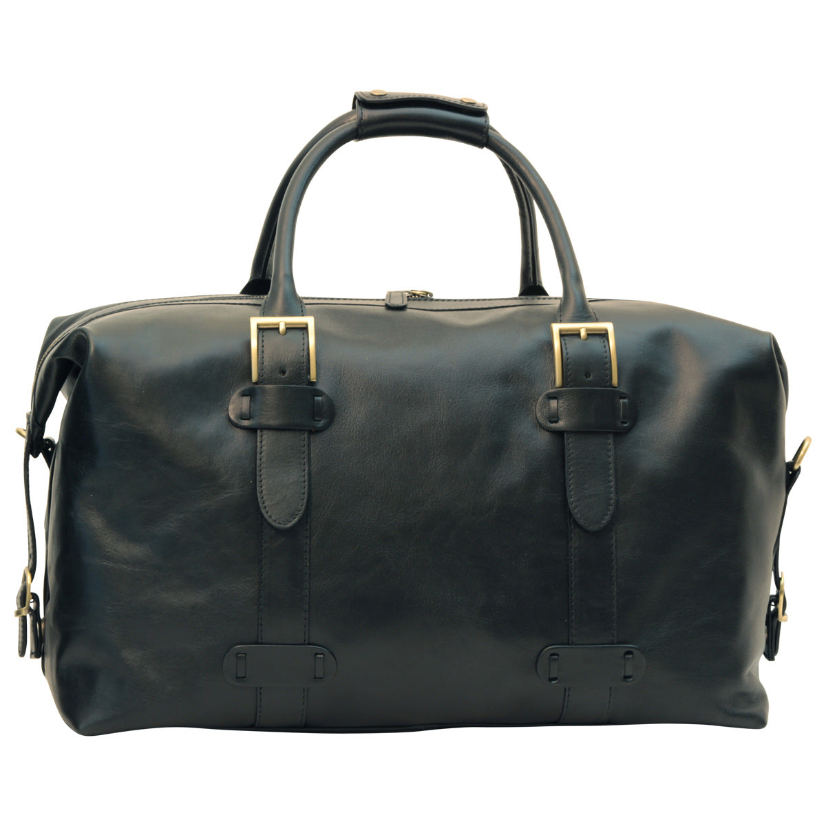 Cowhide leather Travel Bag - Black-0