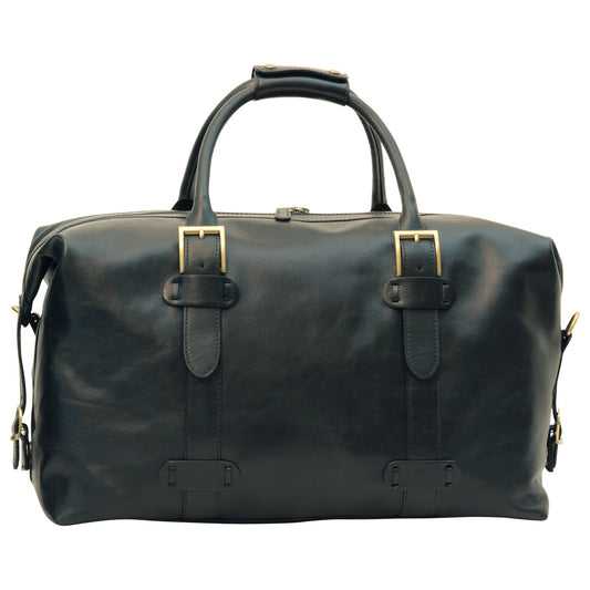 Cowhide leather Travel Bag - Black-0