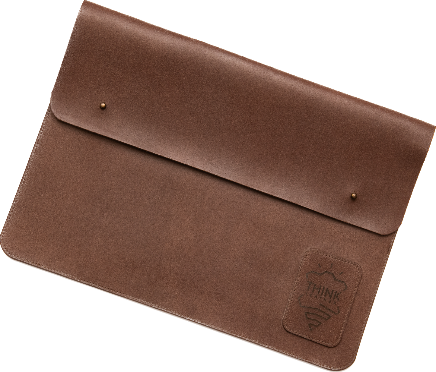 COVER MACBOOK 16" with a flap dark brown-1
