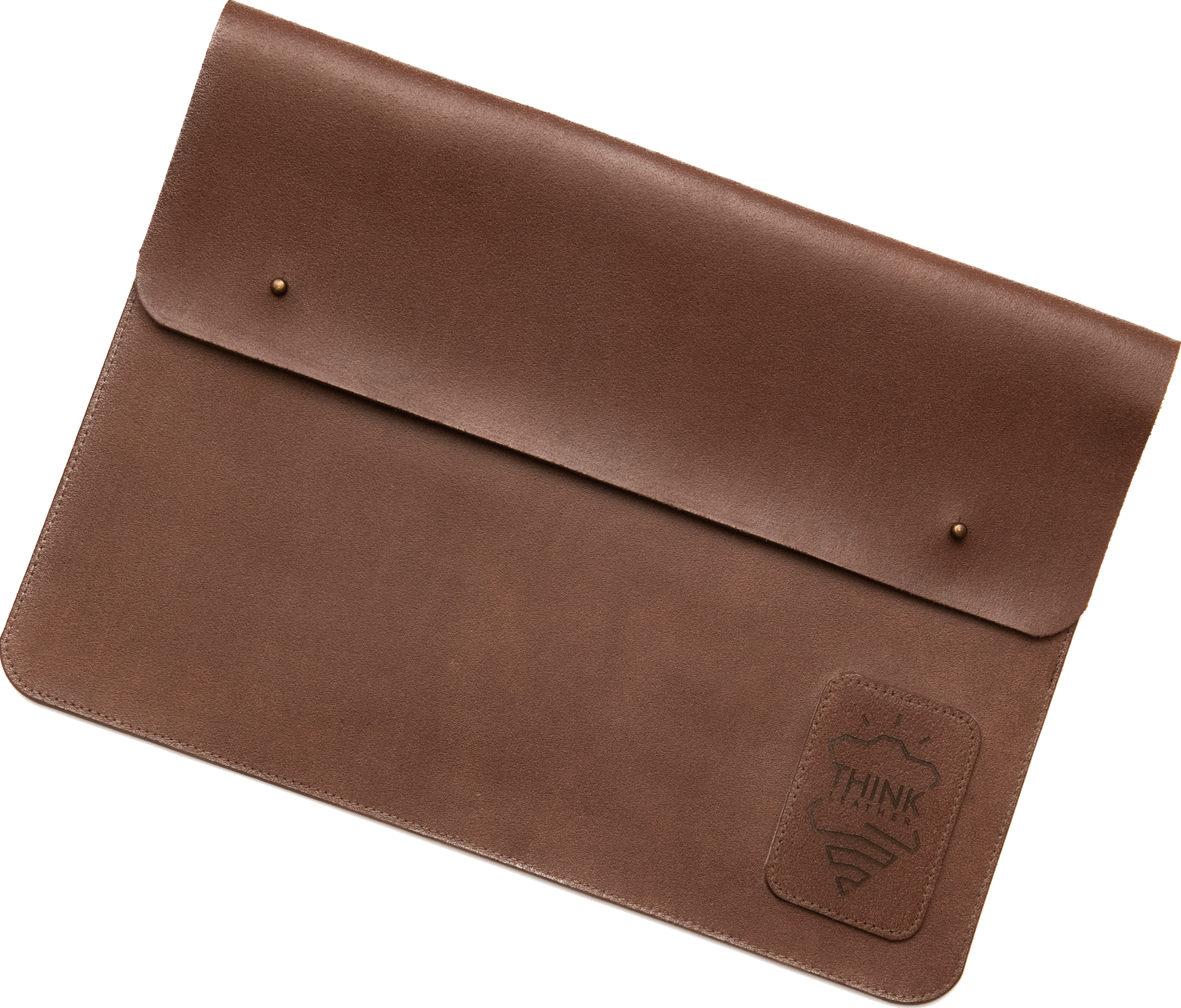 COVER MACBOOK 16" with a flap dark brown-1
