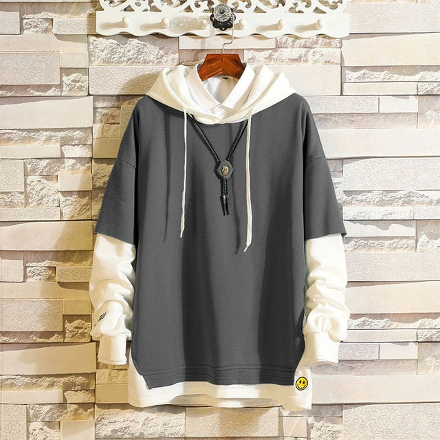 5XL Hoodies Sweatshirts Men Fake 2PAC Cotton Hooded Japanese Style Sweatshirt Mens Hip Hop Brown Causal Hoodiee Xxxtentacion-8